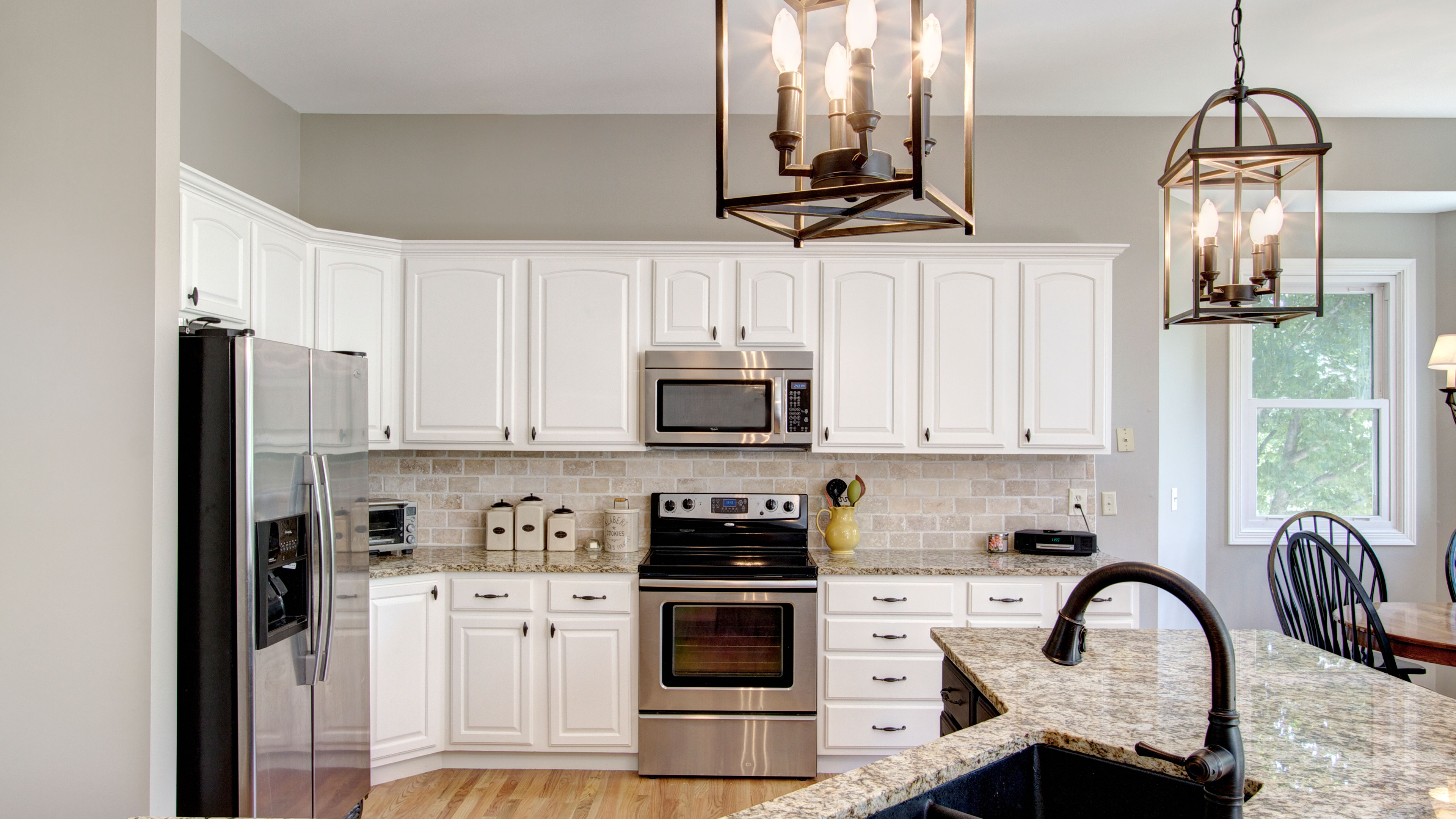Porcelain tile flooring installation by Vandenberg Construction in an Idaho home